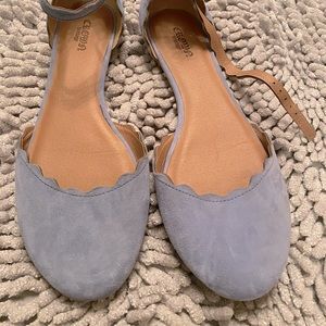 Periwinkle Crown Vintage Mary Janes